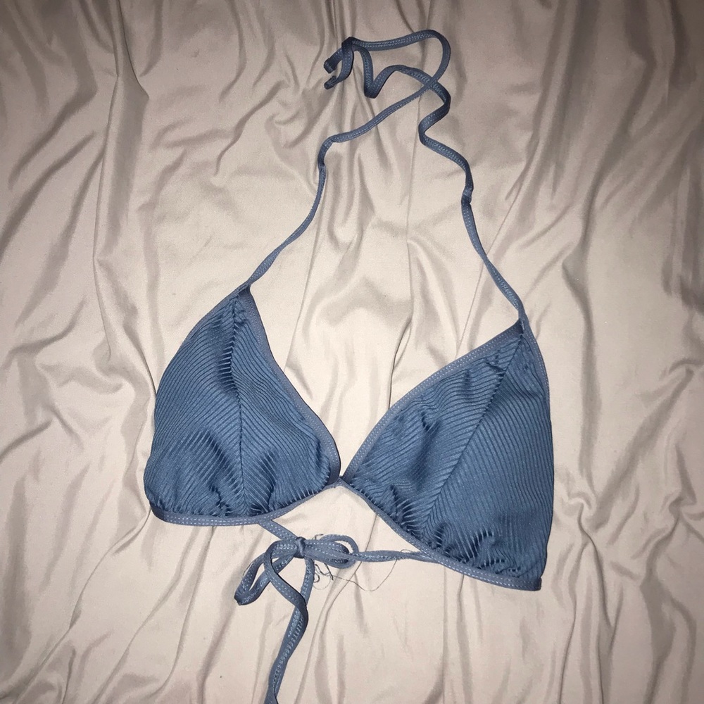 Blue Padded Bikini Top